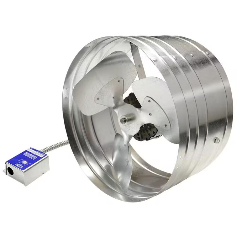 1450 CFM Silver Electric Gable Attic Fan