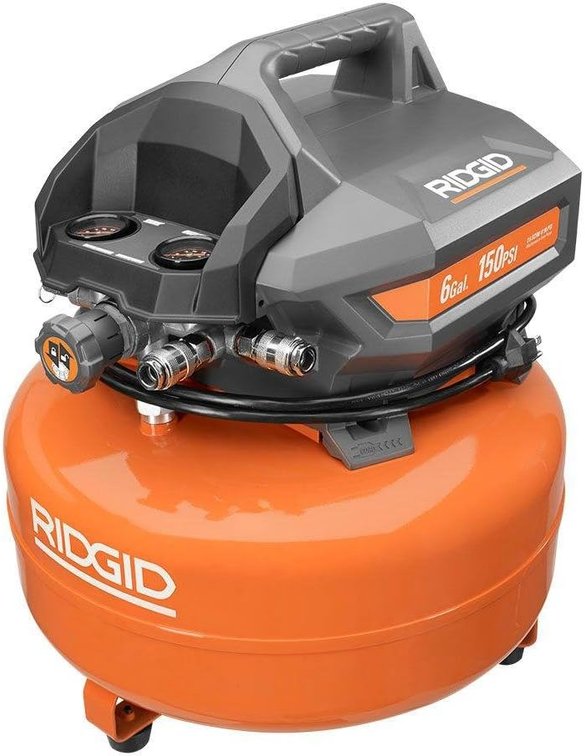 RIDGID 6 Gal Portable Pancake Air Comp-used