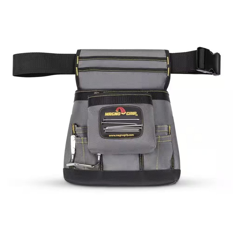 11 in. 10-Pocket Magnetic Tool Pouch with Belt