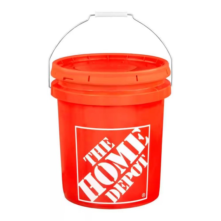 The Home Depot 5 Gallon Orange Homer Bucket