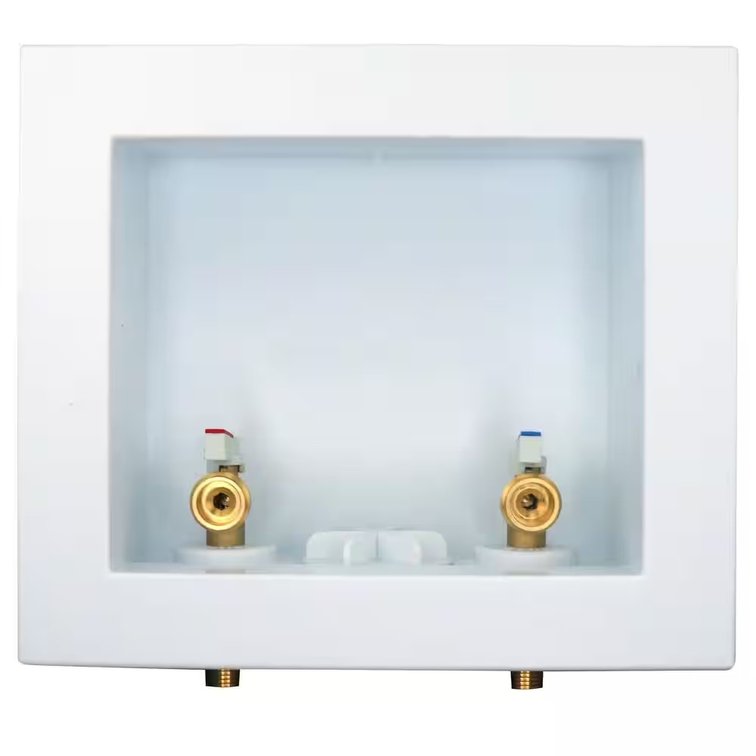 1/2 in. Brass Washing Machine Outlet Box