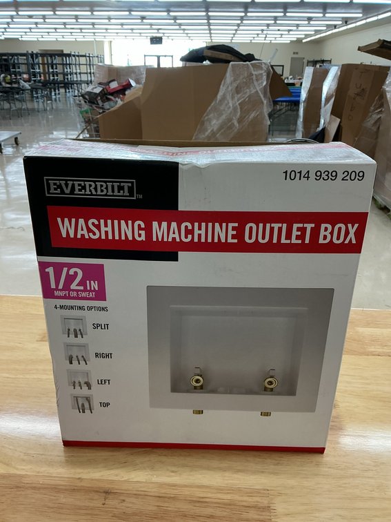 1/2 in. Brass Washing Machine Outlet Box