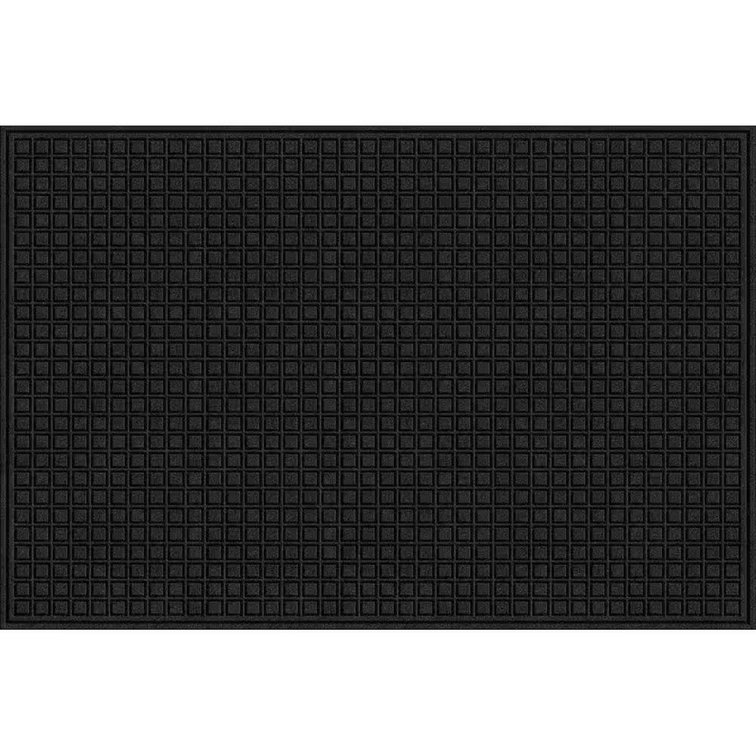 Black 48x72 in. Synthetic Mat