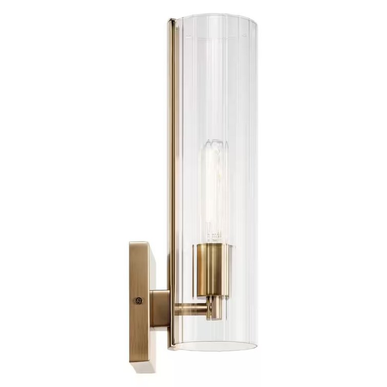 Jemsa 1-Light Champagne Bath Sconce
