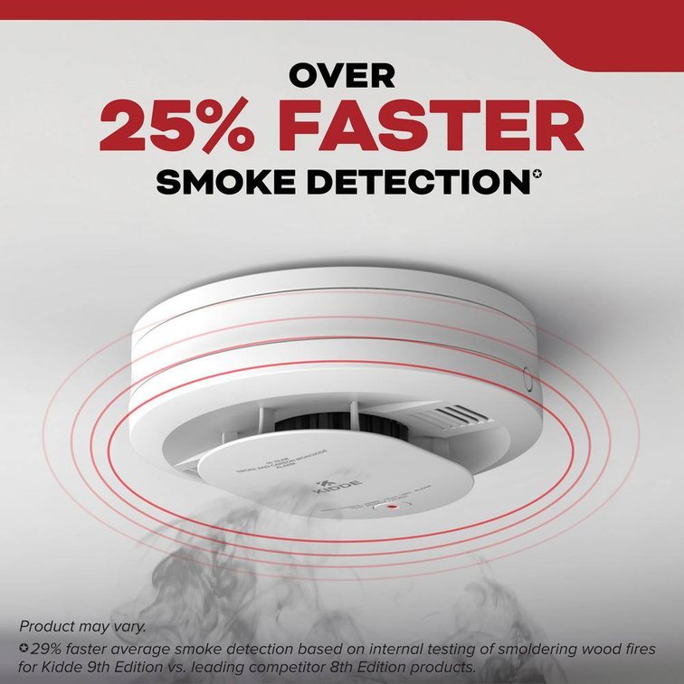 10-Year 3-Pack Battery Smoke Detector