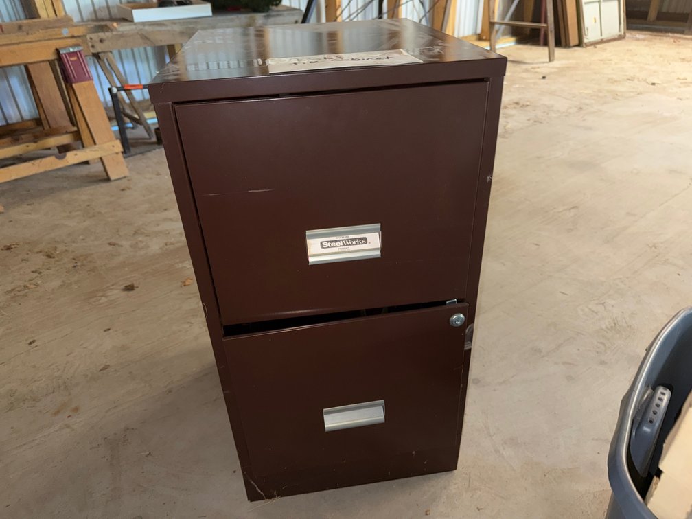 2 Drawer Metal File Cabinet