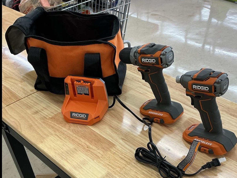 RIDGID 18V SubCompact Drill/Impact 2-Tool Kit with Battery