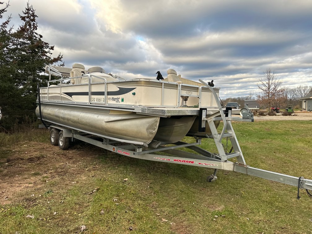 2008 Harris 230 Fisherman Tri-Toon Pontoon Boat