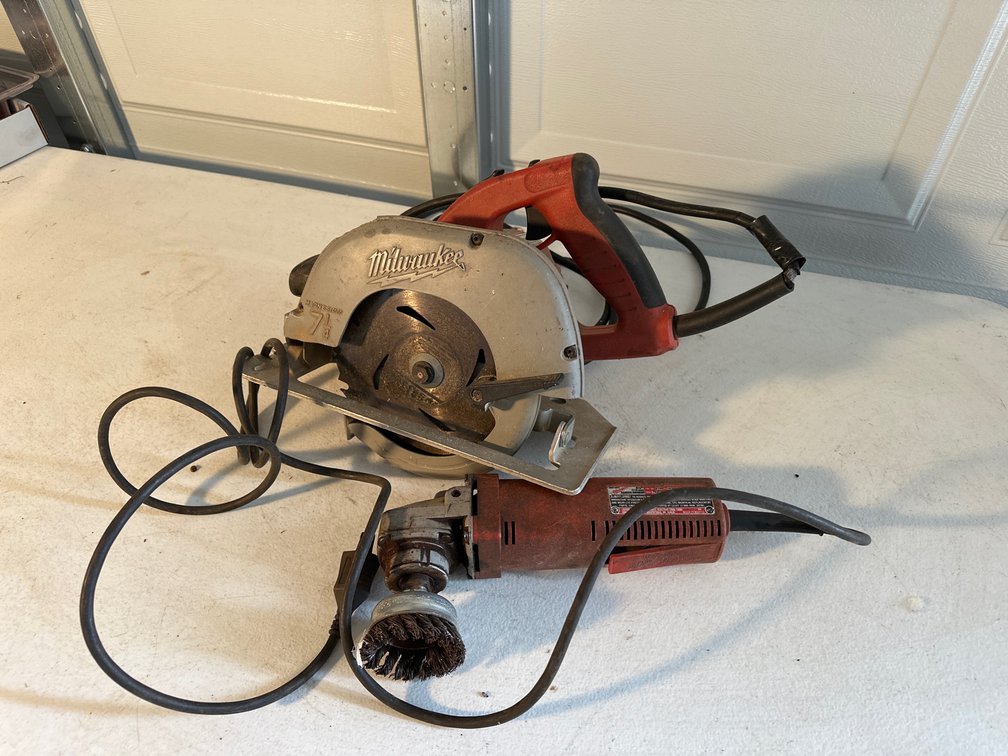 Milwaukee Circular Saw, Angle Grinder