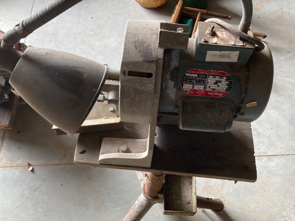 Grinder on Metal Stand
