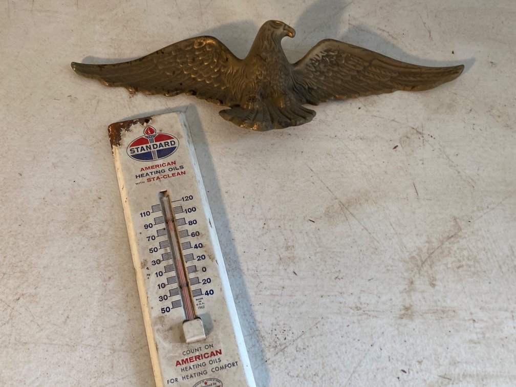 Standard Thermometer, Brass Eagle