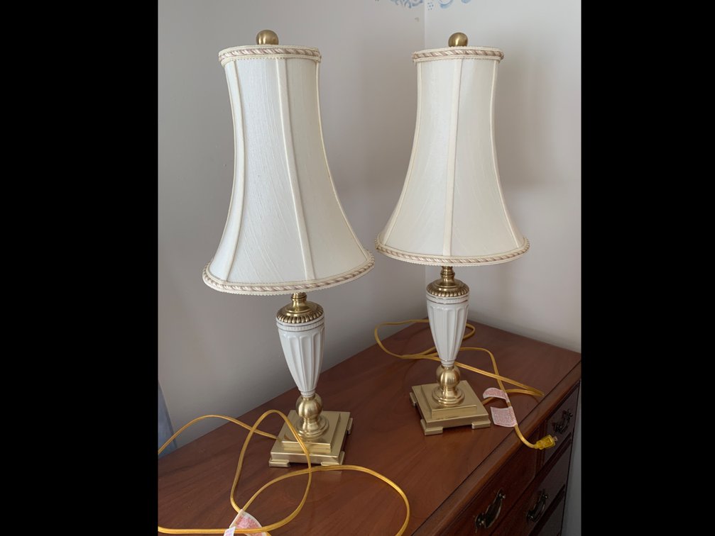 (2) Lenox Lamps 24” Tall