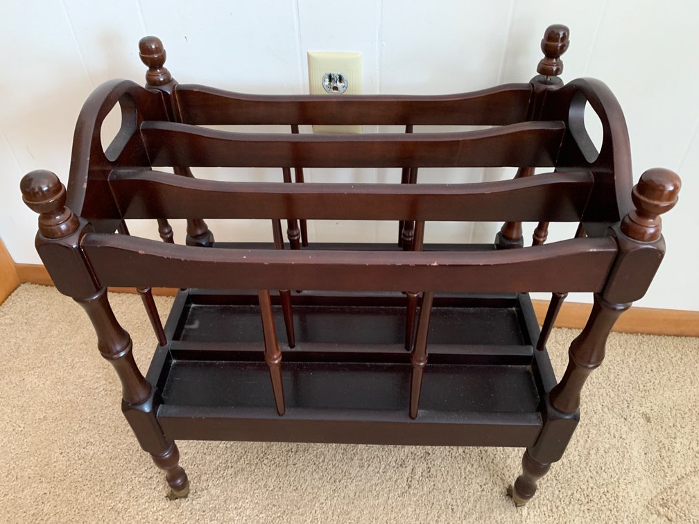 Magazine Rack on Wheels