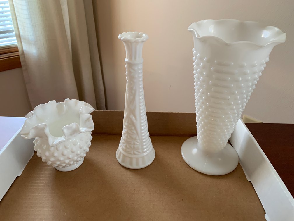 Milk Glass Vases