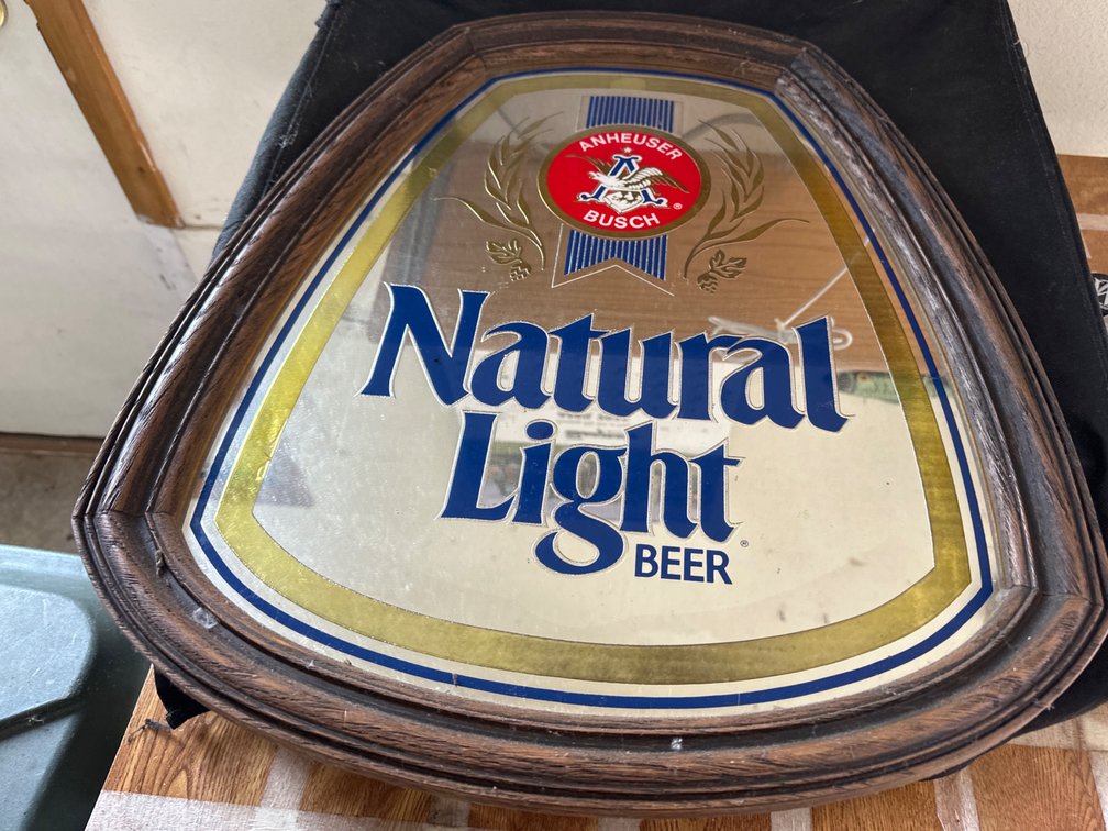 Natural Light Beer Mirror