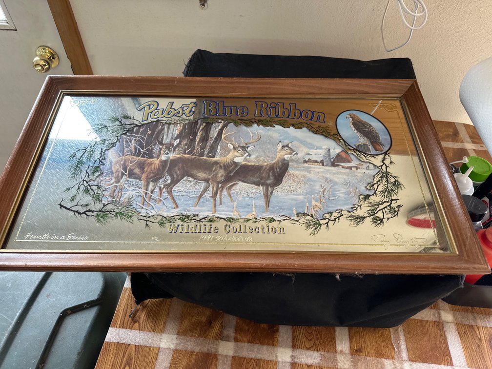 Pabst Beer Mirror-28.5” X 15.5”