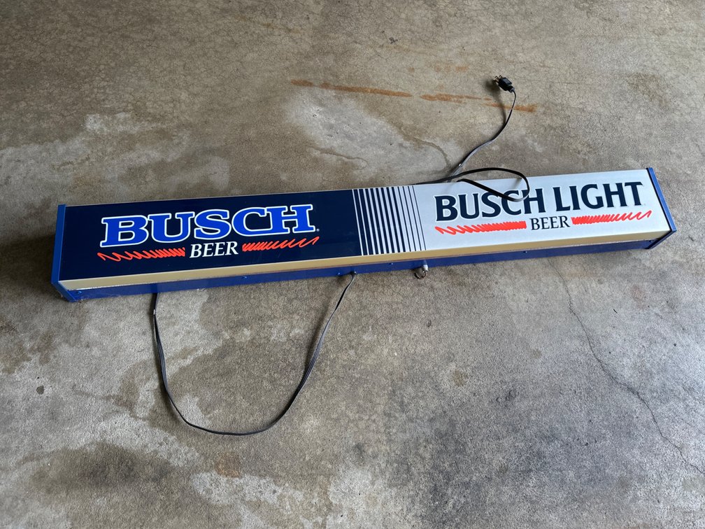 Busch/Busch Light Beer Light, Works-48.5” X 6.25”