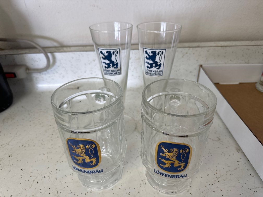 Lowenbrau Beer Mugs, Glasses, Tap