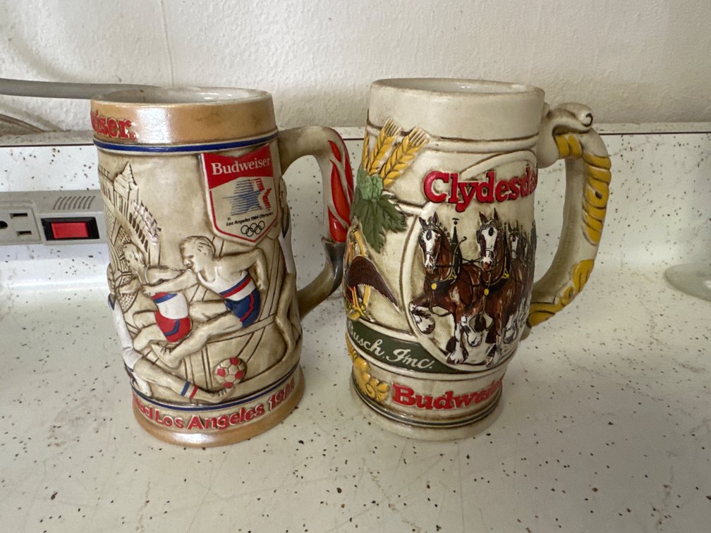 Budweiser Beer Steins