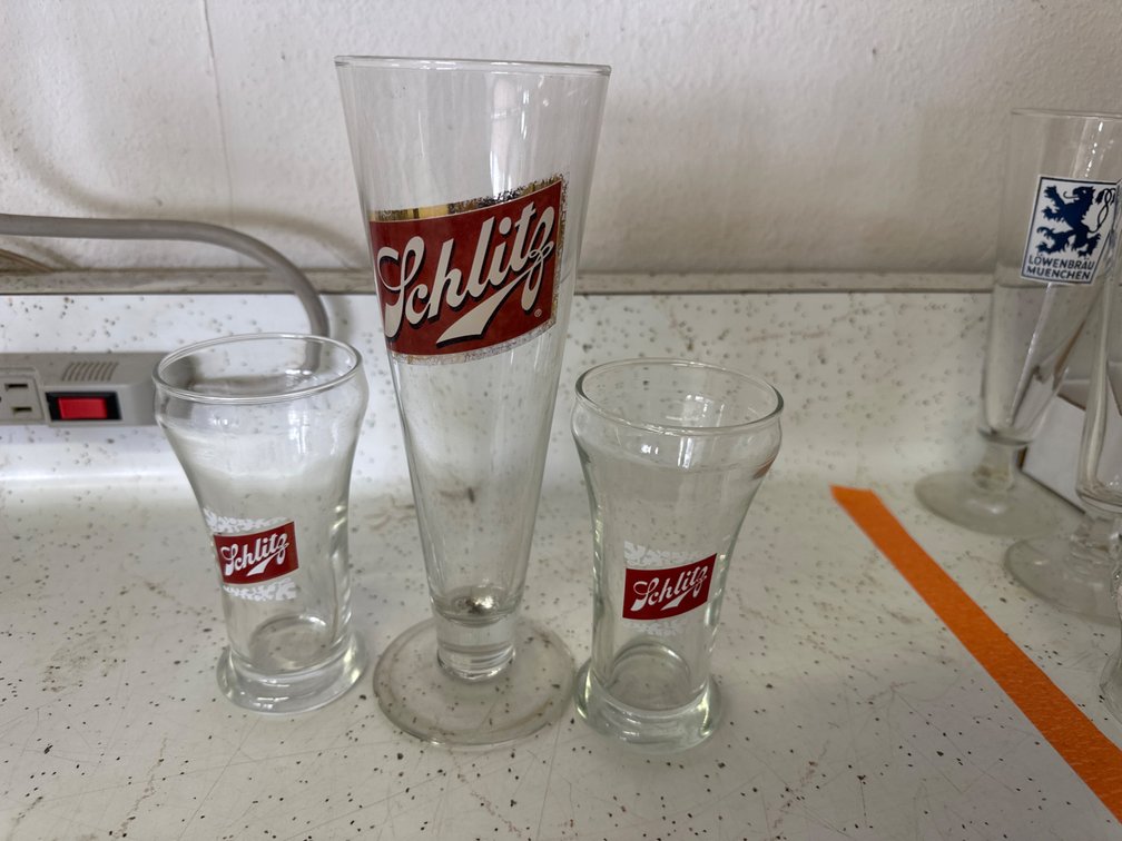 Schlitz Beer Glasses