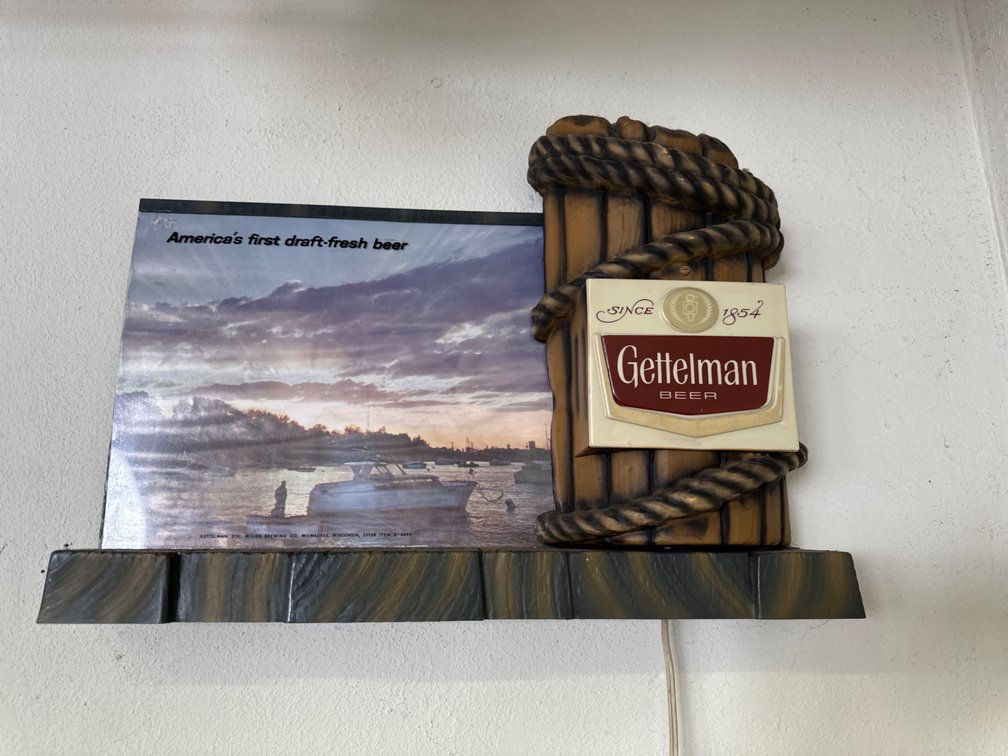 Gentleman Beer Light, Works-Approx. 19” X 15”