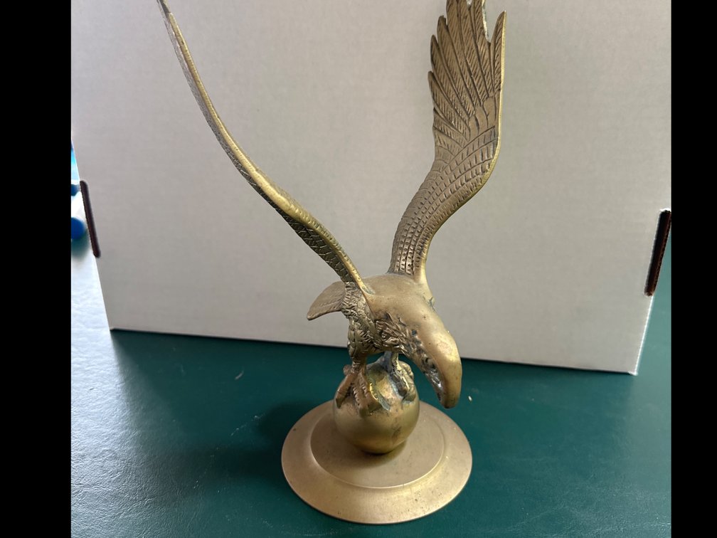 Brass Eagle Figurine