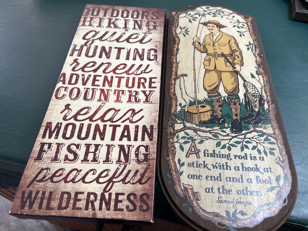 Wood and Canvas Wall Decor