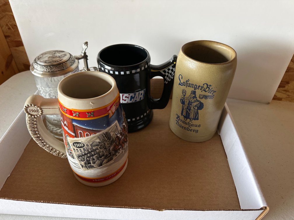 Budweiser Stein and Mugs