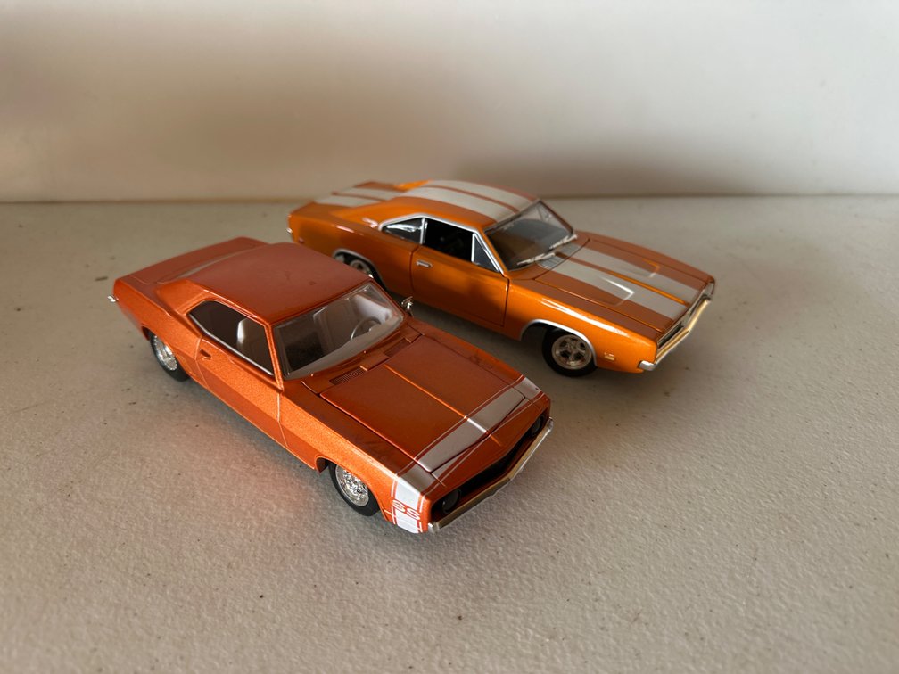 69 Dodge and Chevy Die Cast Cars