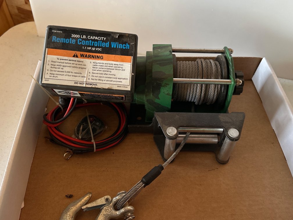 3000 LB Remote Controlled Winch