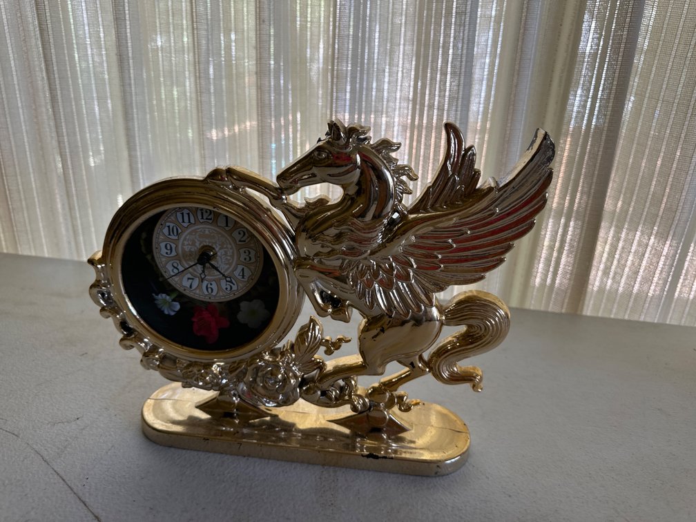 Plastic Unicorn Clock