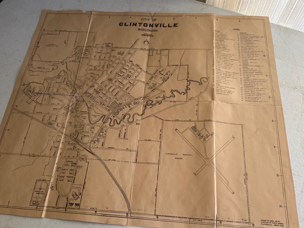 1976 Map of Clintonville