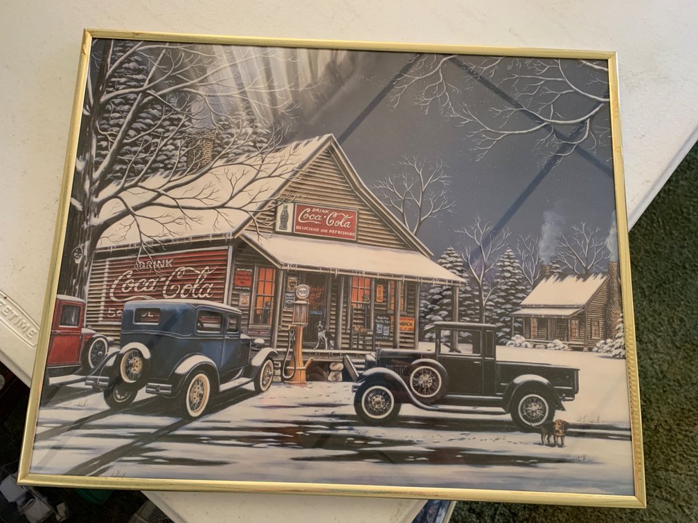 Framed Coca-Cola Picture