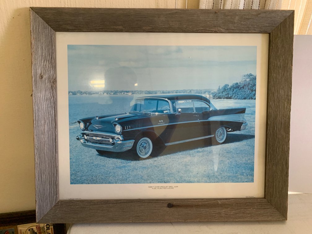 Framed 1957 Chevy Bel-Air Picture