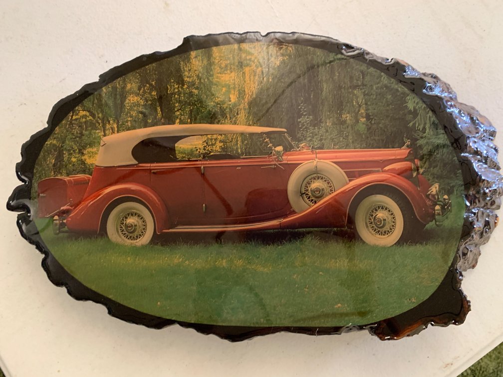Shellacked Wood Car Picture