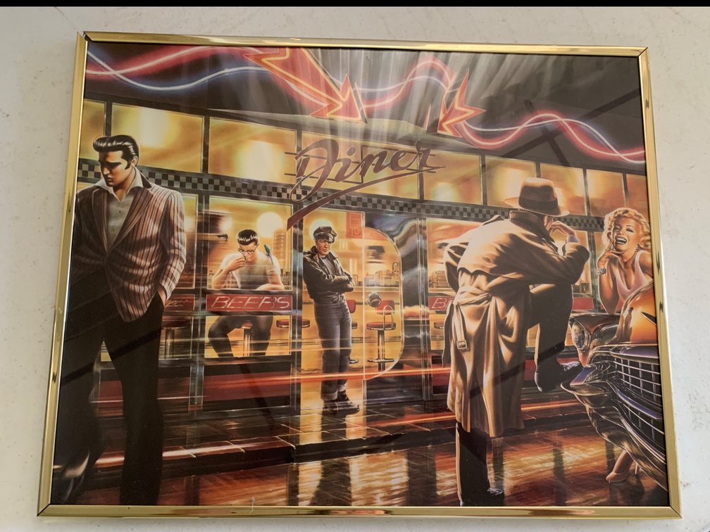 Framed Diner Picture