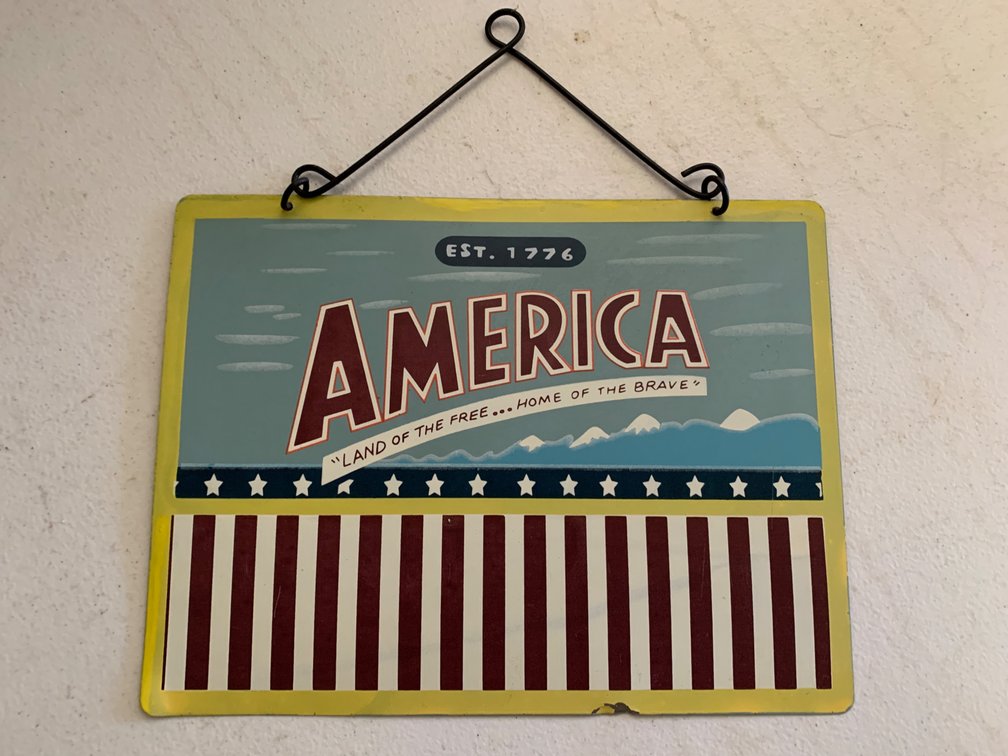 Metal America Sign