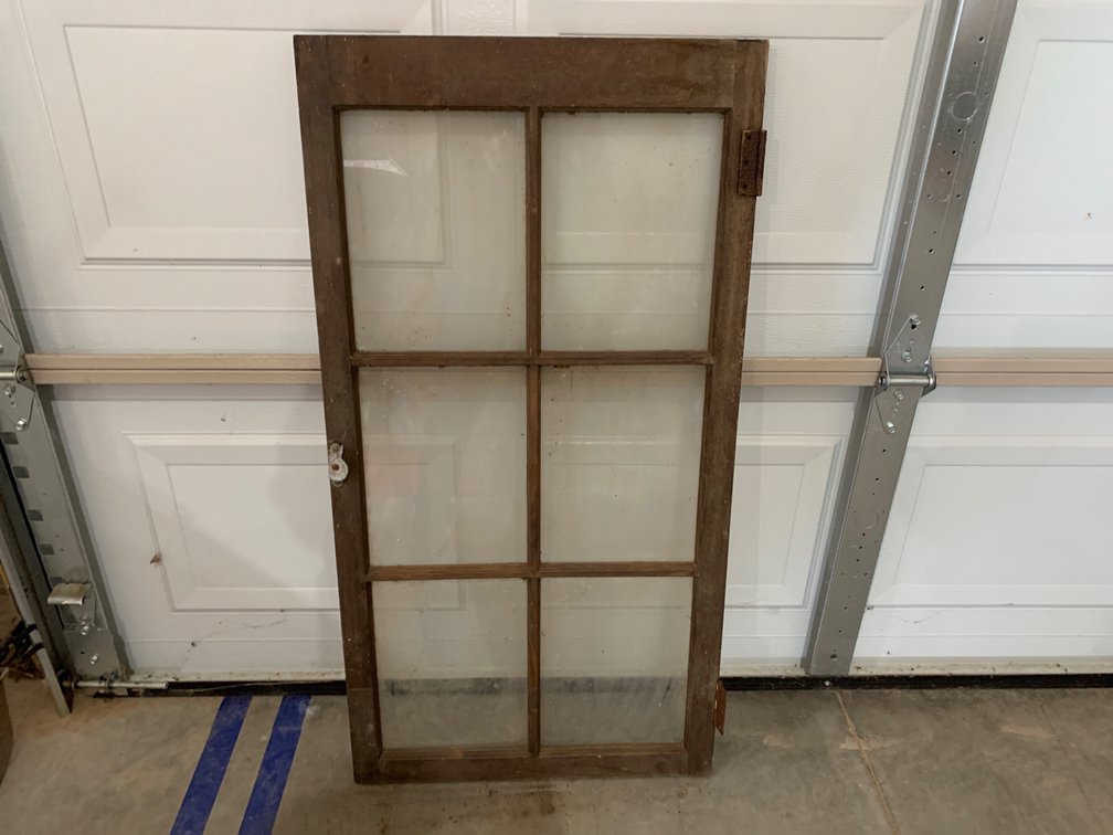 Vintage Window 42” x 22”