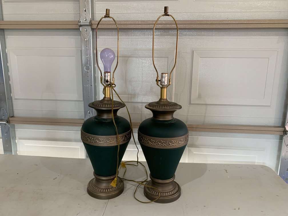 2 Table Lamps 34” Tall