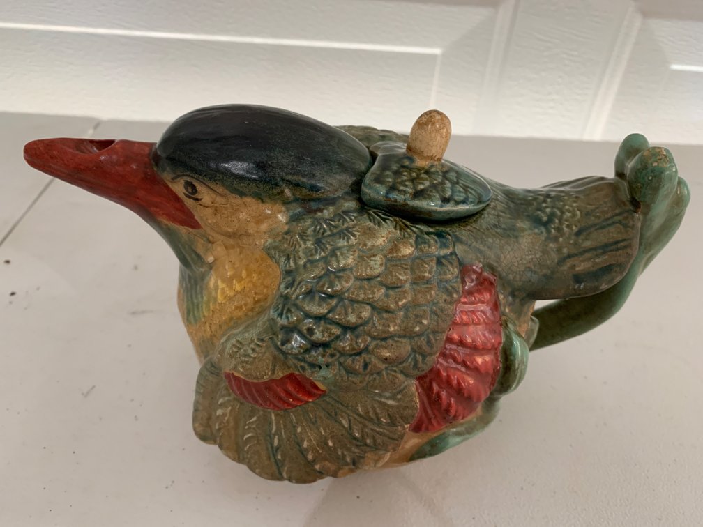 Vintage Bird Teapot