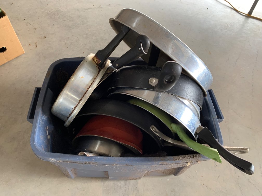 Tote Full of Pots & Pans