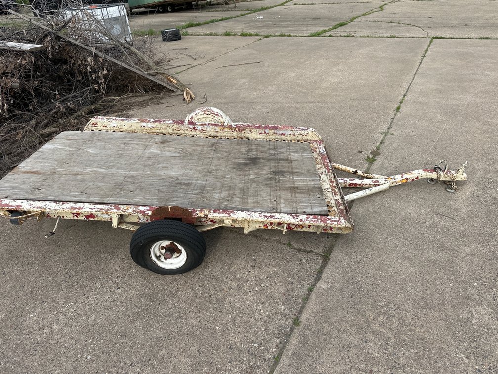 Trailer-8’ X 57”-Flat Tires, With Plywood