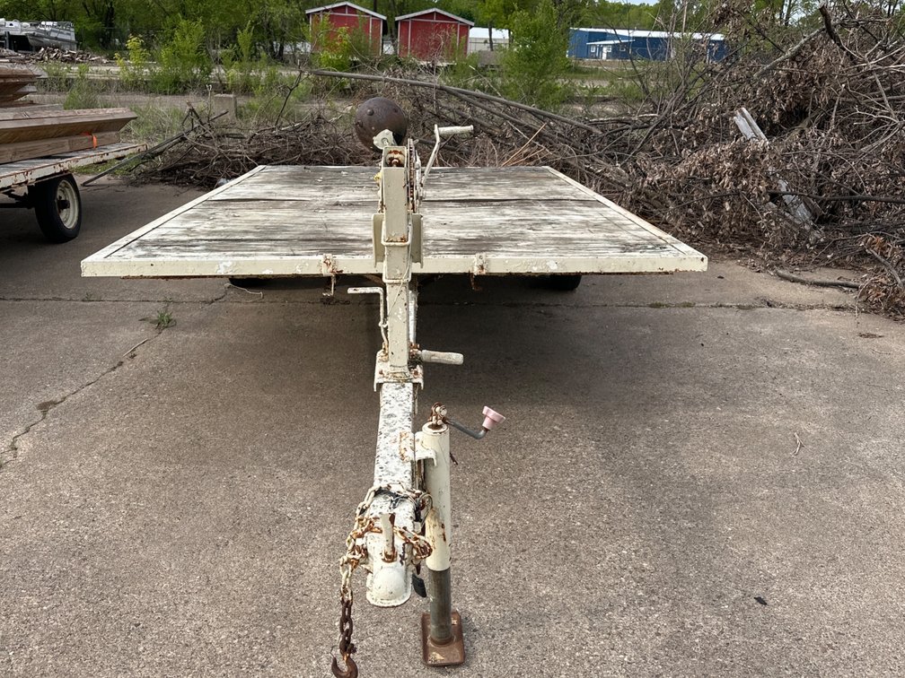 Flatbed Trailer-11’ X 79”-Wood Bed, Old Boat Trailer Frame