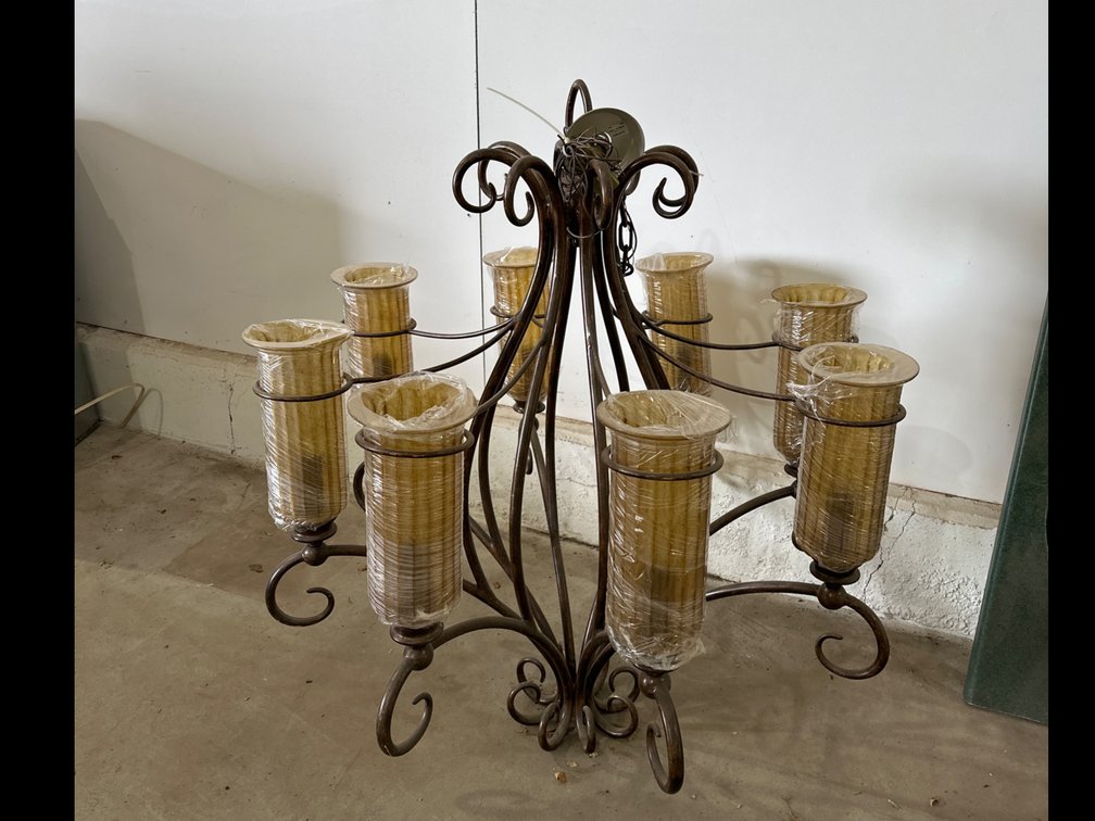 Large, Heavy Chandelier-46” Tall and 43” Wide