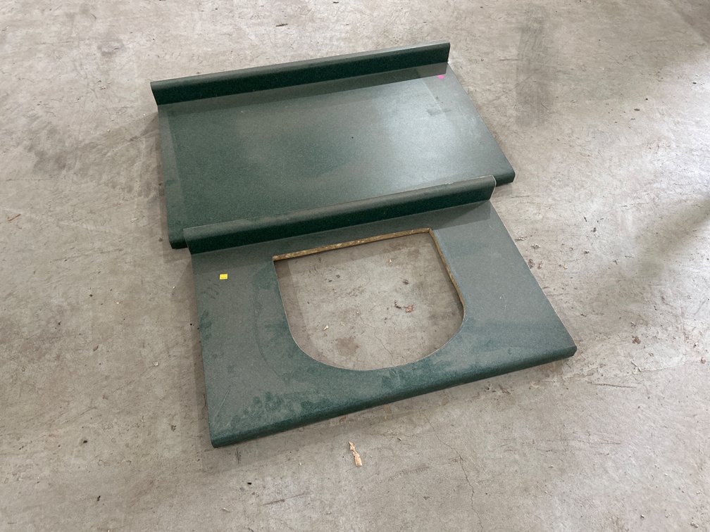 Green Countertop-43” Long, With Cutout-36.5”