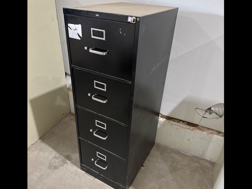 Black File Cabinet