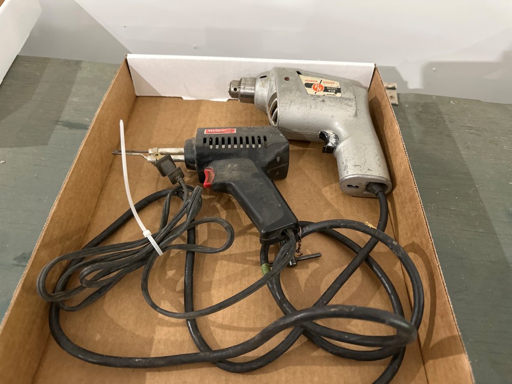 Electric Drill, Soldering Gun