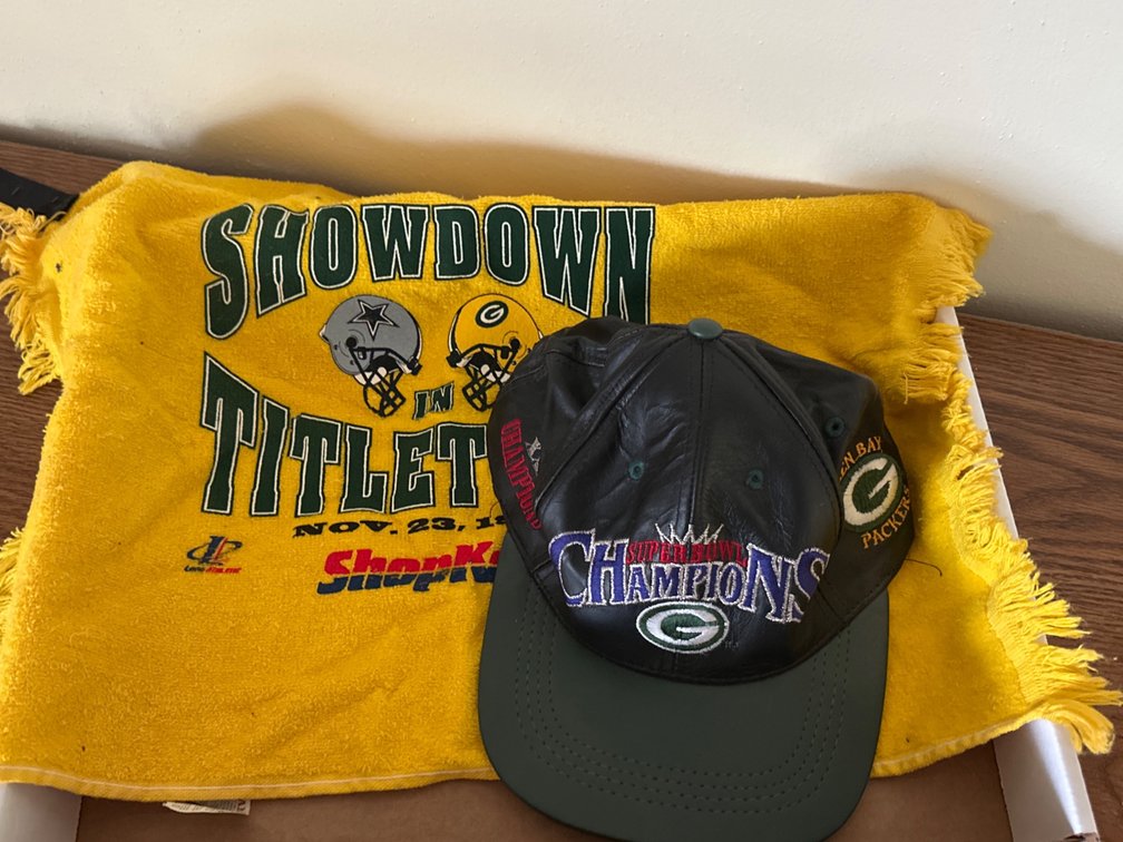 Leather Superbowl Hat, Towel
