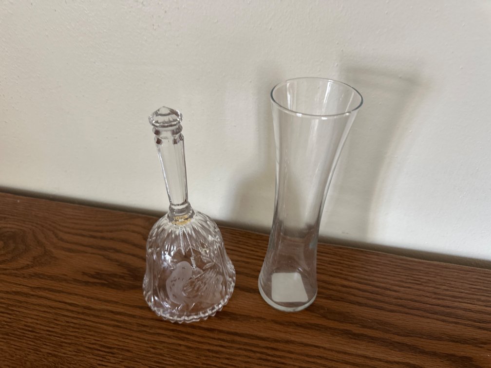 Glass Bell and Vase