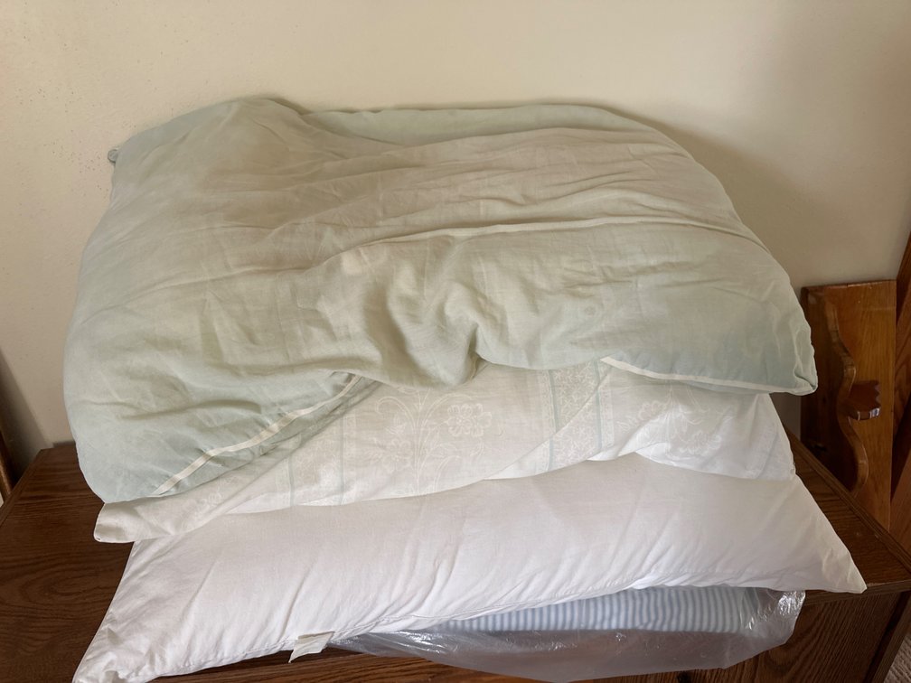 2 Feather Pillows, 2 Others